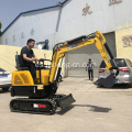 Precio barato China Mini excavadora 800kg 1000kg Mini excavadora sobre orugas de 2 toneladas
